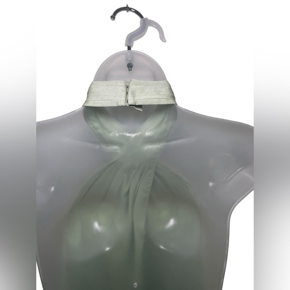 Phillip Lim Pistachio Green Halter Neck Dress Size 6 - Picture 6 of 7